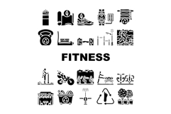 sustainable outdoor fitness eco icons set vector Product Image 1