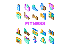 sustainable outdoor fitness eco icons set vector Product Image 1