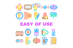 ease of use convenience product icons set vector Product Image 1