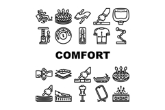 comfort useability product icons set vector Product Image 1