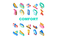 comfort useability product icons set vector Product Image 1