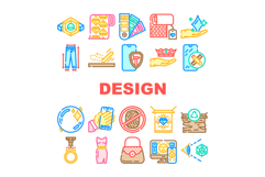 design aesthetics product icons set vector Product Image 1