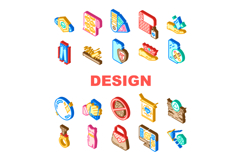 design aesthetics product icons set vector Product Image 1