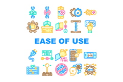 ease of use product intuitive icons set vector Product Image 1