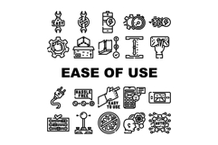 ease of use product intuitive icons set vector Product Image 1