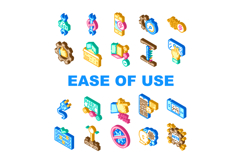 ease of use product intuitive icons set vector Product Image 1