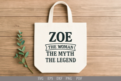 Zoe Legend T-Shirt PNG SVG DXF EPS PDF File Pack Product Image 4