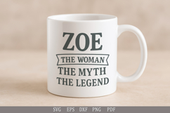 Zoe Legend T-Shirt PNG SVG DXF EPS PDF File Pack Product Image 5