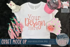 Pink explosion shirt Craft mock up | High Resolution JPEG Product Image 1
