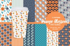 Orange Blossoms Pattern collection, vector ai, eps and jp Product Image 1