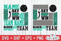 Volleyball SVG | Volleyball Subway Art | Shirt Design Product Image 1