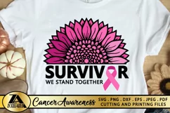 Breast Cancer SVG PNG EPS DXF Awareness SVG Pink Ribbon SVG Product Image 1