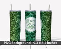 Green leafy 20 oz tumbler Sublimation Design Product Image 2