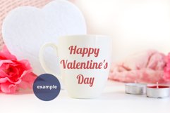 Bistro Mug Mockup Valentine's Day PSD & JPG Full Wrap Product Image 4