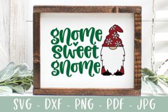 Christmas Gnome SVG, Gnome Sweet Gnome Product Image 4