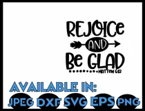 Faith svg DXF JPEG Silhouette Cameo Cricut rejoice svg  Product Image 3