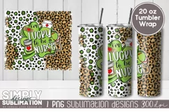 I’m Lucky to be a Nurse 20 oz Sublimation Tumbler Wrap Png Product Image 1
