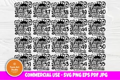 Birthday Queen SVG, 36th to 55th Birthday Girl Svg, Crown Product Image 1