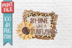 Sunflower Sublimation Design Product Image 1