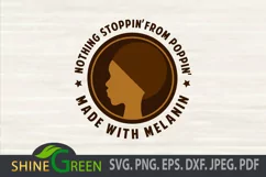 Melanin Poppin' SVG for Black Woman SVG, Black Girl SVG Product Image 2