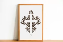 Cross SVG PNG EPS DXF Files For Cutting and Printing Product Image 3