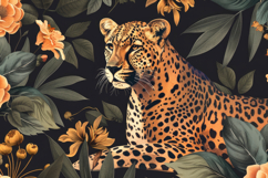 Leopard with Nature Background Wallpaper Product Image 1