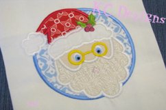 Santa Circle Machine Applique Embroidery Design Product Image 2