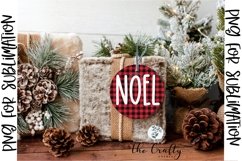 Noel Round Ornament For Sublimation Product Image 1