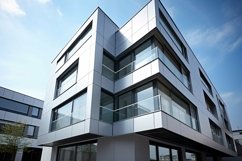 Commercial Aluminium Building Fascia Logo Signage Mockup Product Image 1