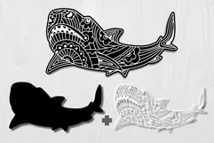 Shark SVG, Ocean Animals SVG Shark Mandala SVG Cutting Files Product Image 2