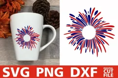 Fireworks svg, 4th of July svg, America svg, Stars svg Product Image 2