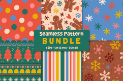 Christmas Patterns Gingerbread Man Background Product Image 1