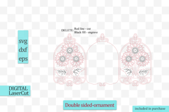 Sunflowers Sun-catcher Ornament svg Mothers day Birthday tag Product Image 2