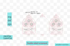 Sunflowers Sun-catcher Ornament svg Mothers day Birthday tag Product Image 2