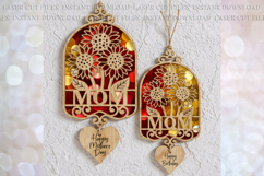 Mom Sunflowers Sun-catcher svg Mothers day Birthday tags Product Image 1