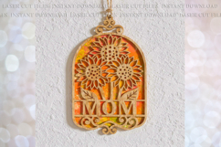 Mom Sunflowers Sun-catcher svg Mothers day Birthday tags Product Image 4