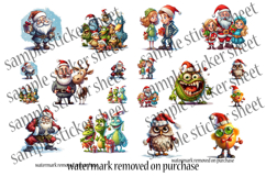 Christmas Sticker Bundle 20 Cute Stickers on 4 Sheets Product Image 6