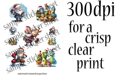 Christmas Sticker Bundle 20 Cute Stickers on 4 Sheets Product Image 4