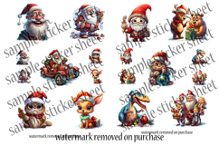 Christmas Sticker Bundle 20 Cute Stickers on 4 Sheets Product Image 7