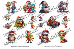 Christmas Sticker Bundle 20 Cute Stickers on 4 Sheets Product Image 8