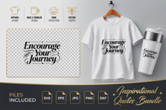 Encourage Your Journey Motivational SVG - Quote Cut Files Product Image 1