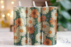 Flower Tumbler Wrap | Sublimation | Tumblers Product Image 1