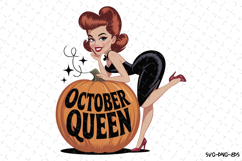 October Queen Svg | Halloween Svg | Svg Cut Files Product Image 1