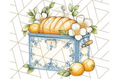Mediterranean Cottagecore Kitchen PNG Clipart with Lemons Product Image 3