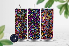 Neon Sprinkles digital paper | Colorful Rainbow Sprinkles Product Image 2