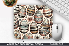 Easter Eggs Mouse Pad Sublimation, Easter Mouse Pad PNG Product Image 1