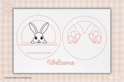 Easter Bunny Door Hanger Laser Cut | Wooden Door Sign Product Image 5