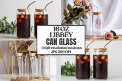 16oz Libbey Can Glass Mockup , libbey glass mockup, beer can Product Image 1