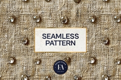 Embroidered Jute digital paper | Cactus pattern Product Image 3