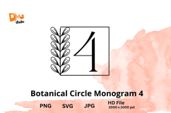 Botanical Circle Monogram Product Image 1